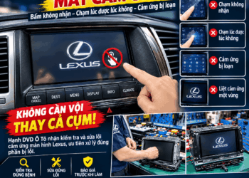 Khắc Phục Triệt Để Lỗi Mất Cảm Ứng, Loang Màu Màn Hình Lexus Giữ Zin 100%
