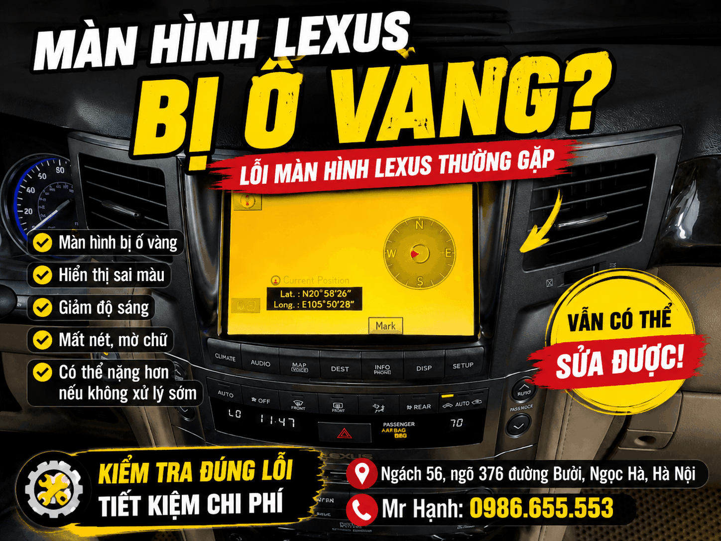 Sua man hinh lexus ads 2